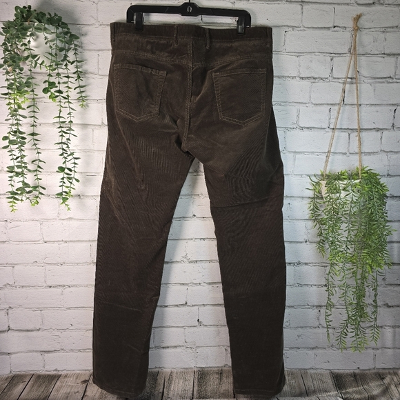 Profilo Men's Corduroy Pants in Rich Chocoalte Brown classic casual Size 38 EUC - Picture 5 of 8